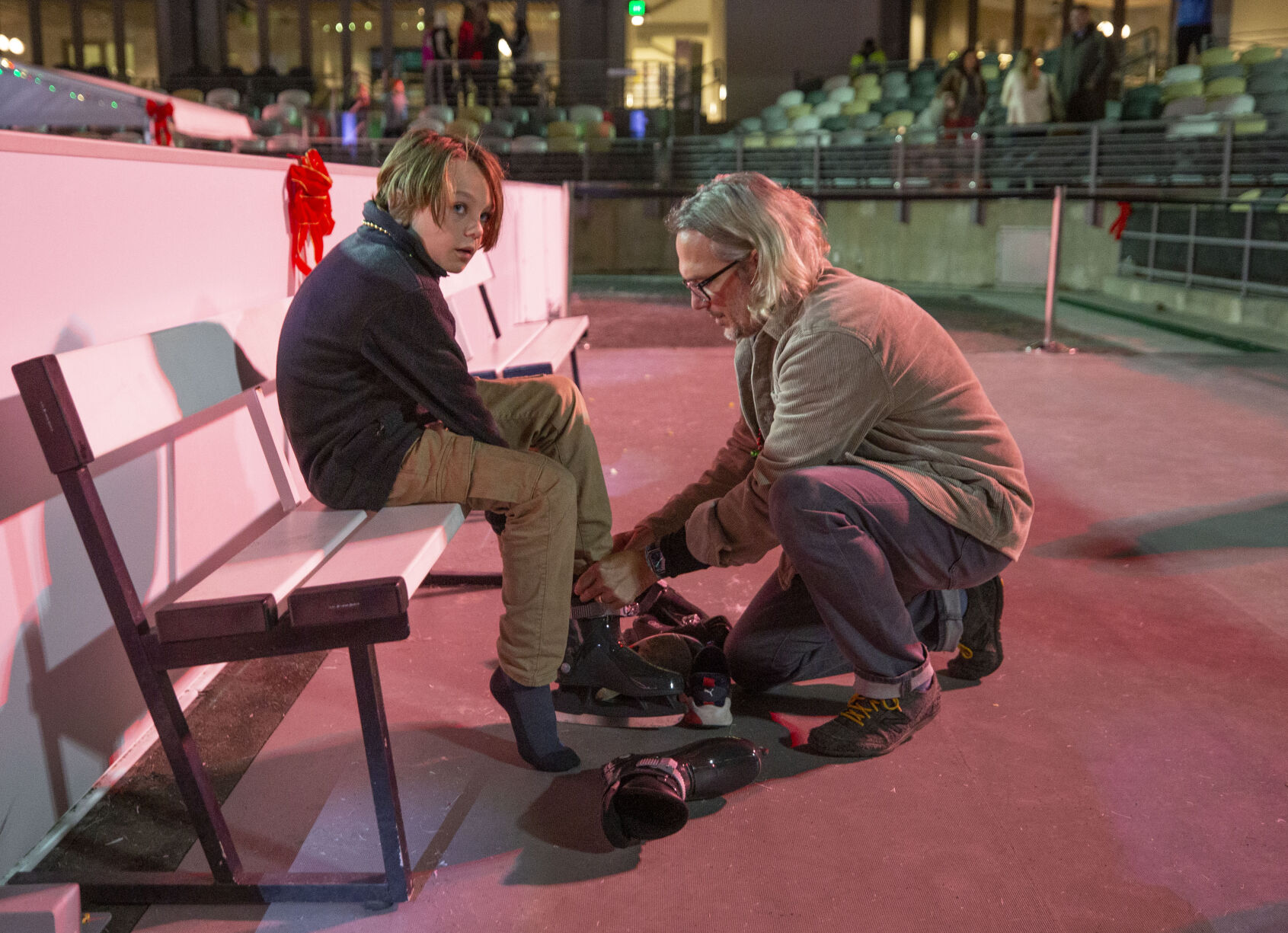 Credit One Rink putting on skates.JPG
